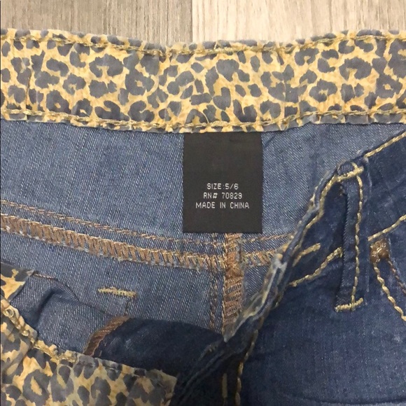 Leopard denim shorts - Picture 3 of 3